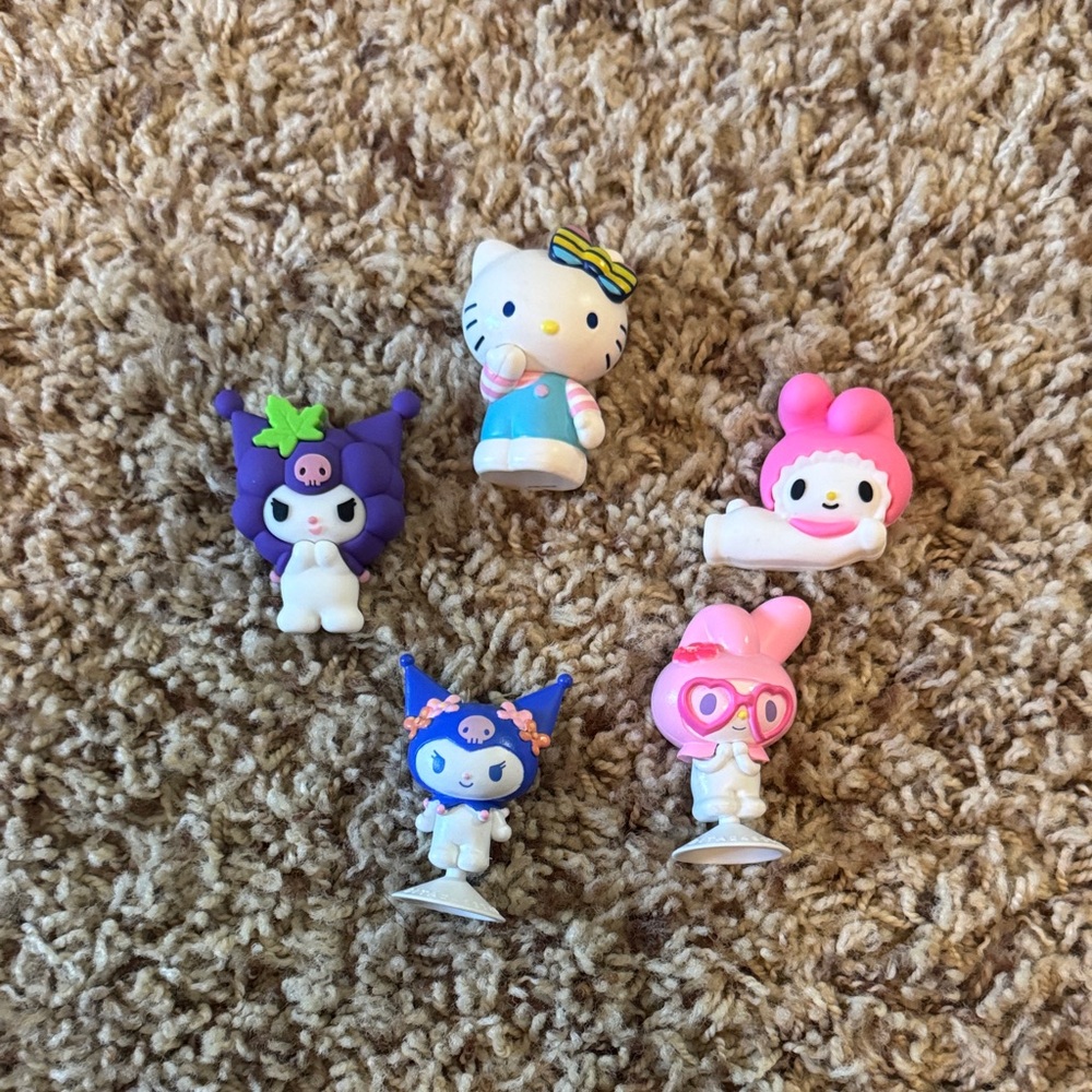 Sanrio Characters Assorted Mini Figures - Hello Kitty, Kuromi, My Melody
